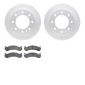 Dynamic Friction Co 4302-48016, Geospec Rotors with 3000 Series Ceramic Brake Pads, Silver 4302-48016